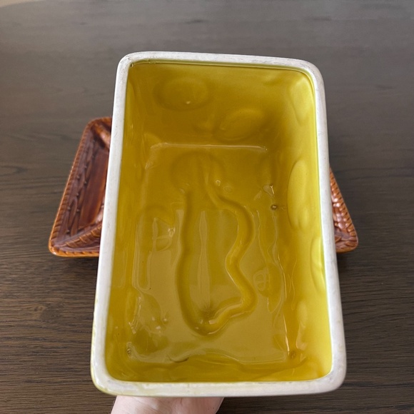 Vintage Mouse On A Cheese Slice Covered Dish Tray Plate with Lid 3D Japan - Picture 9 of 15